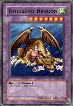 Thousand Dragon - SDJ-023 - MP - YuGiOh - Image 1