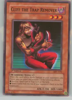 Yu-Gi-Oh! MFC-078 Cliff the Trap Remover 1st Edition Common NM - Image 1
