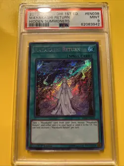 YuGiOh! MAYAKASHI RETURN #HISU-EN038??PSA 9 MINT??1st EDITION-2018 SECRET RARE - Image 2