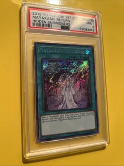 YuGiOh! MAYAKASHI RETURN #HISU-EN038??PSA 9 MINT??1st EDITION-2018 SECRET RARE - Image 5