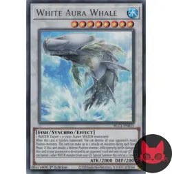 Yugioh White Aura Whale BLC1-EN011 Silver Ultra Rare 1st Edition NM - Image 1