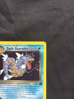 Pokemon Cards: Team Rocket 1st Edition Rare Holo: Dark Gyarados 8/82 - Image 4