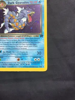 Pokemon Cards: Team Rocket 1st Edition Rare Holo: Dark Gyarados 8/82 - Image 5