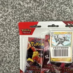 Pokemon TCG Scarlet & Violet Destined Rivals 3 Pack Blister Card Zebstrika #2 - Image 3