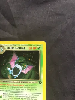 Pokemon Cards: Team Rocket 1st Edition Rare Holo: Dark Golbat 7/82 - Image 4