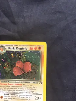 Pokemon Cards: Team Rocket 1st Edition Rare Holo: Dark Dugtrio 6/82 - Image 4
