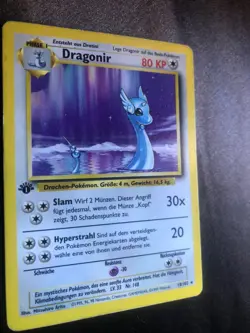 1st Edition German Dragonair 18/102 Dragonir Rare Pokemon Card Base Set NM-LP - Image 2