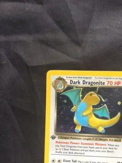 Pokemon Cards: Team Rocket 1st Edition Rare Holo: Dark Dragonite 5/82 - Image 3
