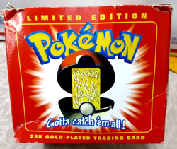 1999 Burger King POKEMON BALL 23K Gold Plated CHARIZARD Trading Card Sealed Bag! - Image 2