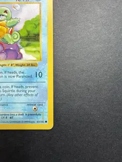 Pokemon Cards: Base Set 1st Edition Common: Squirtle 63/102 - Image 4