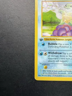 Pokemon Cards: Base Set 1st Edition Common: Squirtle 63/102 - Image 5