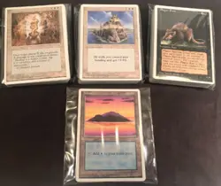 MTG Magic Fourth 4th Edition Complete Common 121 Card Set +15 Basic Lands LP/NM - Image 4