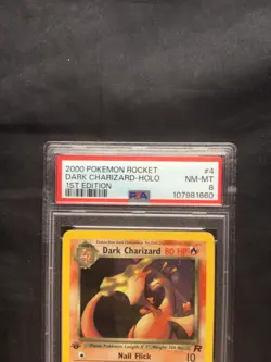 Pokemon Cards: 1st Edition Team Rocket Rare Holo: Dark Charizard 4/82: PSA 8 - Image 3