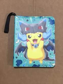 RARE Pikachu Zekrom 900 Cards 9 Pocket Zip Card Binder for Pokemon Trading NEW - Image 1