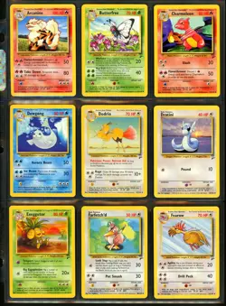 2000 Pokemon BASE SET 2 Edition NEAR COMPLETE Non Holo UNCOMMON COMMON Cards Lot - Image 2