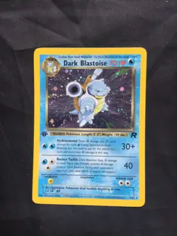 Pokemon Cards: Team Rocket 1st Edition Rare Holo: Dark Blastoise 3/82 - Image 1