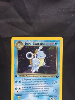 Pokemon Cards: Team Rocket 1st Edition Rare Holo: Dark Blastoise 3/82 - Image 2