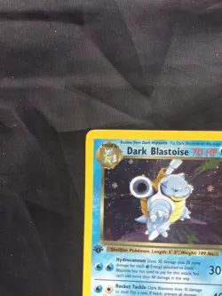 Pokemon Cards: Team Rocket 1st Edition Rare Holo: Dark Blastoise 3/82 - Image 3