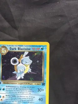 Pokemon Cards: Team Rocket 1st Edition Rare Holo: Dark Blastoise 3/82 - Image 4