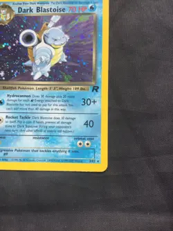 Pokemon Cards: Team Rocket 1st Edition Rare Holo: Dark Blastoise 3/82 - Image 5