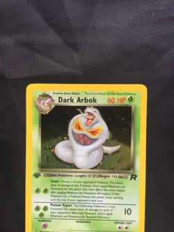 Pokemon Cards: Team Rocket 1st Edition Rare Holo: Dark Arbok 2/82 - Image 2