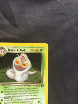 Pokemon Cards: Team Rocket 1st Edition Rare Holo: Dark Arbok 2/82 - Image 4