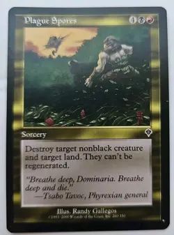 MTG Magic The Gathering Card Plague Sporea Sorcery Red Black Invasion - Image 1