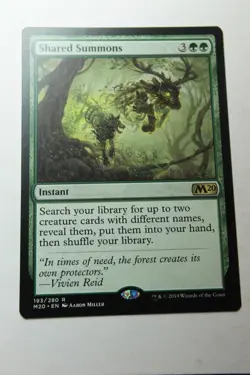 MTG Shared Summons x1- -Core Set 2020-Lightly Played - Image 1