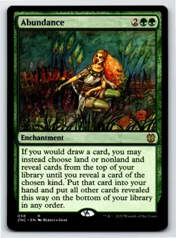 Abundance R Commander: Zendikar Rising # 58 NM Normal - Image 1