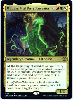 #2 Obuun, Mul Daya Ancestor MTG Commander: Zendikar Rising Mythic - Image 1