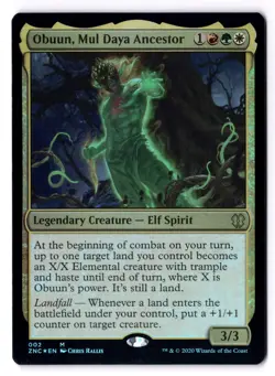 Obuun, Mul Daya Ancestor NM* FOIL Commander Zendikar Rising 002 mtg -UnltdCards - Image 1