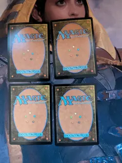 Mountain (0510) (First-Place Foil) x4 MTG Aetherdrift Foil Full Playset - Image 5