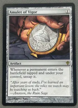 Amulet of Vigor * Worldwake MTG Magic the Gathering NM - Image 1