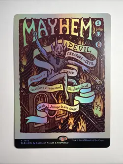 Mayhem Devil (Rainbow Foil) Secret Lair Drop Foil - Image 1