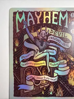 Mayhem Devil (Rainbow Foil) Secret Lair Drop Foil - Image 2