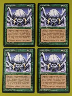 Woolly Spider x4 Ice Age 4x Playset Magic the Gathering MTG - Image 1