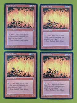 Wall of Lava x4 Ice Age 4x Playset Magic the Gathering MTG - Image 1