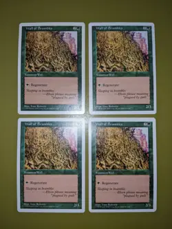 Wall of Brambles x4 Fifth Edition 5th 4x Playset Magic the Gathering MTG - Image 1