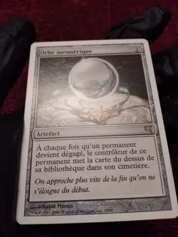 MTG MESMERIC ORB (Orbe mesmerique) VERY RARE FRENCH EXC Salvat-Hachette 2006 - Image 5