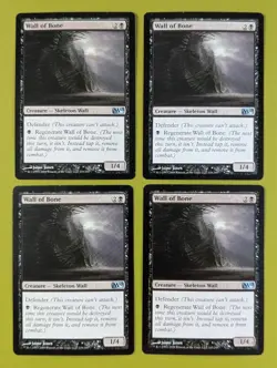 Wall of Bone x4 Magic 2010 M10 4x Playset Magic the Gathering MTG - Image 1