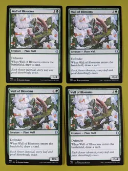 Wall of Blossoms x4 Jumpstart 4x Playset Magic the Gathering MTG - Image 1