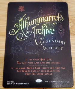 1x Alhammarret's Archive, 0027, Foil, Secret Lair Encyclopedia, MTG NM - Image 1