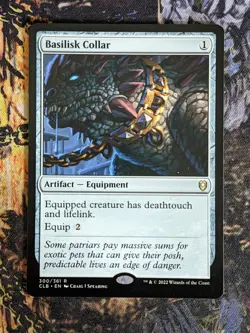 MTG Card: Basilisk Collar (CL: Battle for Baldur's Gate) - Image 1