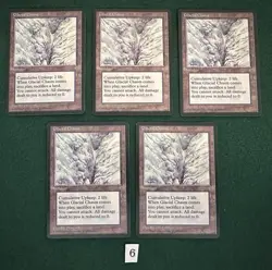 5X Glacial Chasm - MTG Ice Age - NM/M. More Vintage MTG In Store. - Image 1