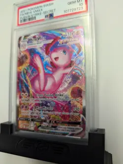 2021 POKEMON SWORD & SHIELD FUSION STRIKE SECRET #269 FULL ART/MEW VMAX PSA 10 - Image 2