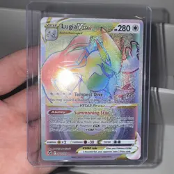 Lugia VSTAR 202/195 Rainbow Secret Rare Silver Tempest Pokemon NM/M - Image 1