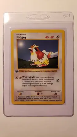 Pidgey 1st Edition Shadowless | Pokemon TCG Base Set | Excellent Condition - Image 1