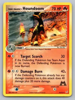 Pokemon TCG Team Magma vs Team Aqua Team Magma's Houndoom 34/95 - Image 1