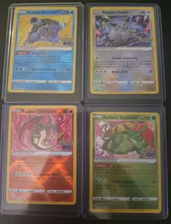16 Radiant Rare Full Set Complete Pokemon Collection Charizard Greninja Eevee - Image 4