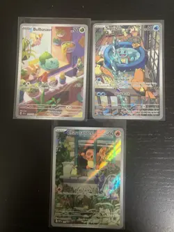 Bulbasaur 143/142- Charmander SVP 44- Squirtle 148/142 - STELLAR CROWN Set of 3 - Image 1
